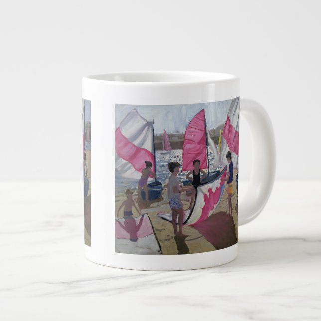 Segelboot Royan Frankreich 1992 Jumbo-Tasse (Vorderseite Rechts)