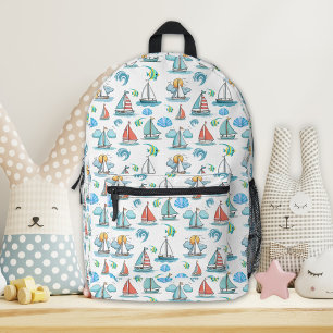 Segelboot-Rucksack Bedruckter Rucksack