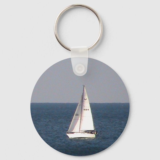 Segelboot-Schlüsselanhänger Schlüsselanhänger (Vorderseite)