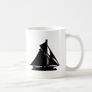 Segelboot schwarzes Fahrwerk-transp Vero Beach das Kaffeetasse