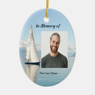 Segelboot Segelboot Segeltörns Keramik Ornament