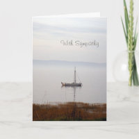 Segelboot Sympathy Card