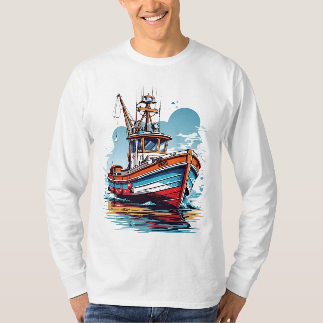 Segelboot T-Shirt (Vorderseite)