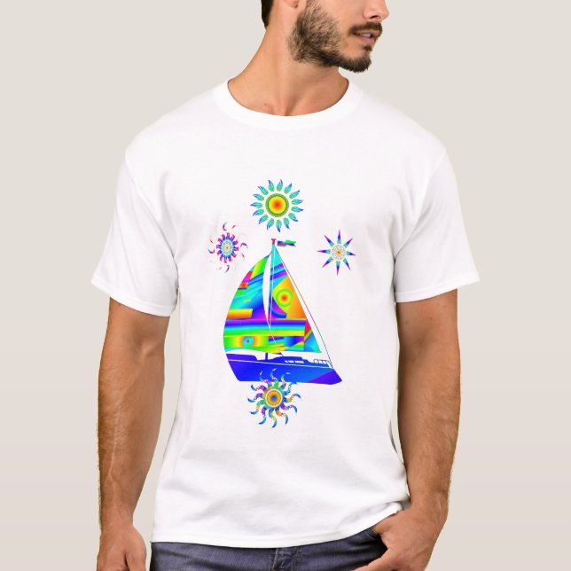 Segelboot T - Shirt (Vorderseite)
