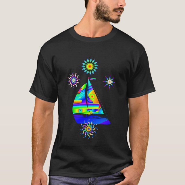 Segelboot T - Shirt (Vorderseite)