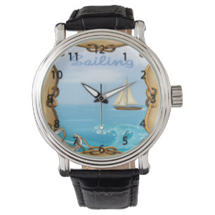 Segelboot-Uhr Armbanduhr