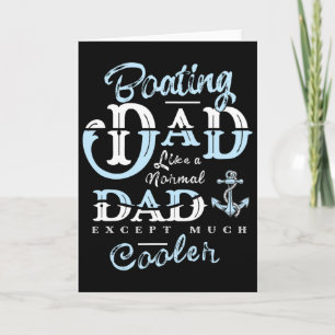 Segelboot-Vater-Geschenke für Daddy Father Day Boo Karte
