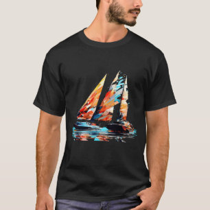 Segelboot Weltmeer Schönheit Entdeckungsreise nach T-Shirt