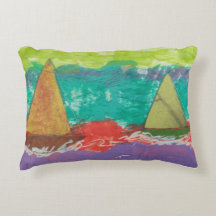 Segelboote Accent Pillow