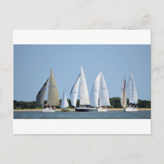 Segelboote am 4. Juli Postkarte