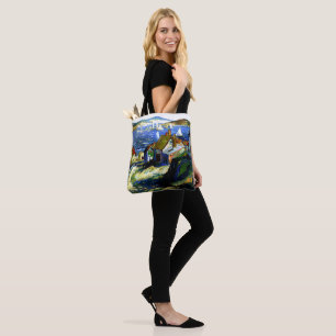 Segelboote am Hafen, Kunstmalerei Tasche