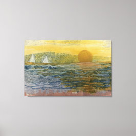 Segelboote am Horizont Leinwanddruck