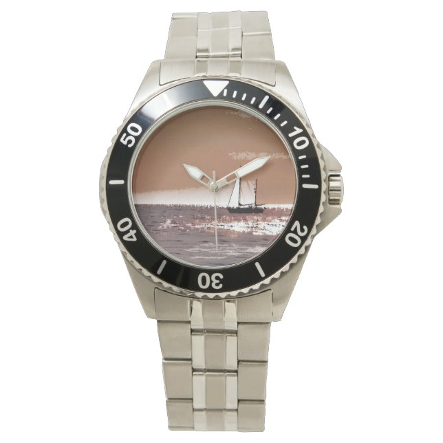 SEGELBOOTE ARMBANDUHR (Vorderseite)