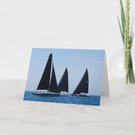 Segelboote auf Blue Water Karte