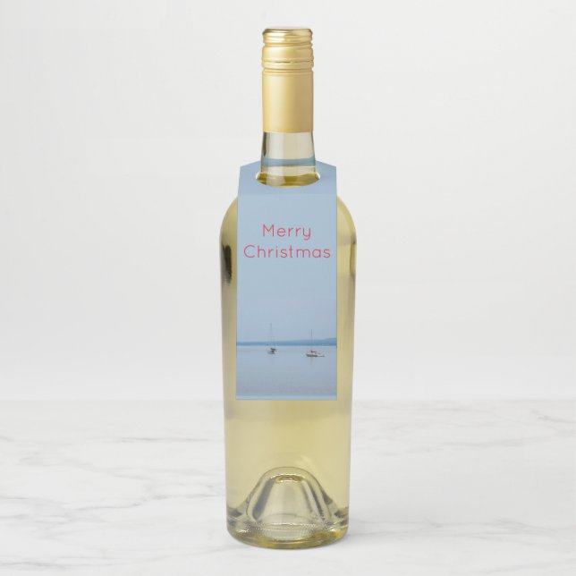 Segelboote auf dem Fluss Flaschenanhänger (Auf Flasche)