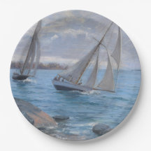 Segelboote auf dem Fluss