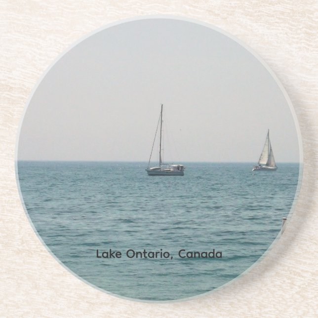 Segelboote auf dem Ontariosee  Getränkeuntersetzer (Vorne)
