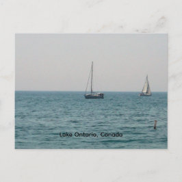 Segelboote auf dem Ontariosee Postkarte