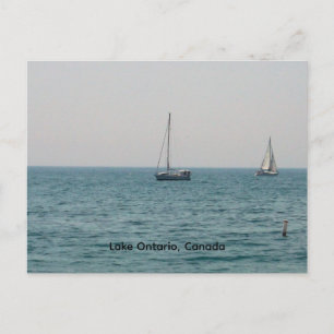 Segelboote auf dem Ontariosee Postkarte