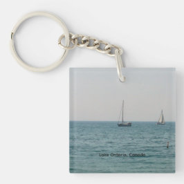 Segelboote auf dem Ontariosee Schlüsselanhänger