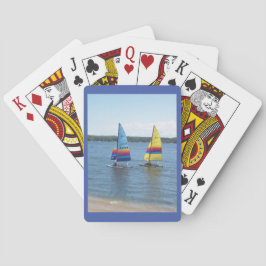 Segelboote auf dem Silbersee Spielkarten