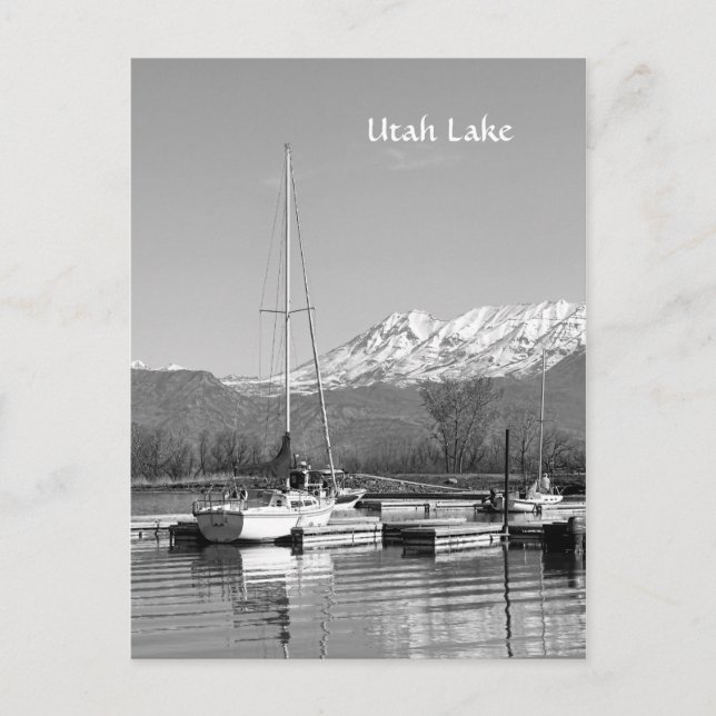 Segelboote auf dem Utah Lake Staat Park Postkarte (Vorderseite)