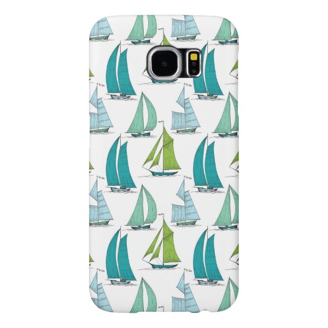 Segelboote auf dem Wasser-Muster Case-Mate Samsung Galaxy Hülle (Rückseite)