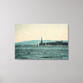 SEGELBOOTE AUF DER Leinwand NEW YORK BAY Art