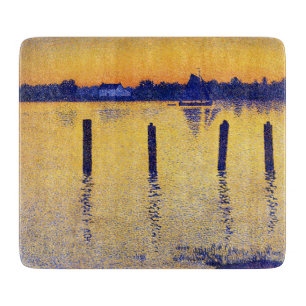 Segelboote auf der Schelde (Belgien) Schneidebrett