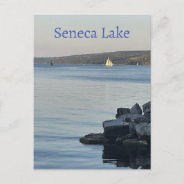 Segelboote auf Seneca Postcard Postkarte