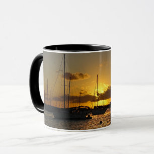 Segelboote bei Sunset Tasse