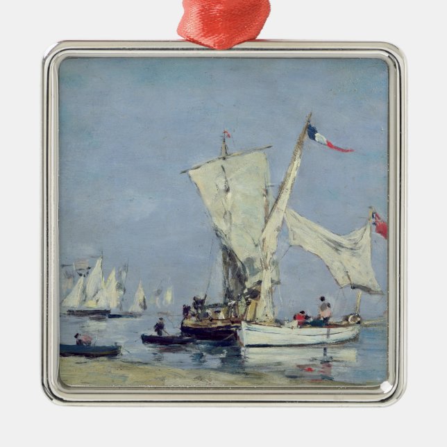 Segelboote, c.1869 ornament aus metall (Vorne)