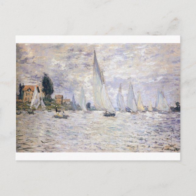 Segelboote - Claude Monet Postkarte (Vorderseite)
