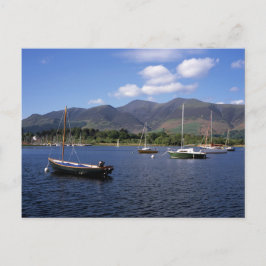 Segelboote Derwent Water Keswick Cumbria Postkarte