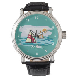 Segelboote - Design Watch Armbanduhr