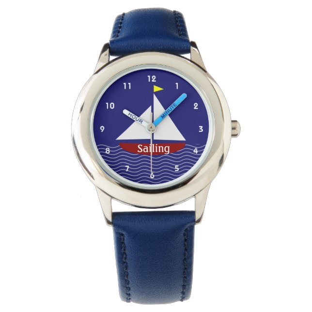 Segelboote - Design Watch Armbanduhr (Vorderseite)