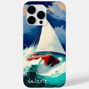 Segelboote, die in schweren Meeren fahren Case-Mate iPhone 14 Pro Max Hülle