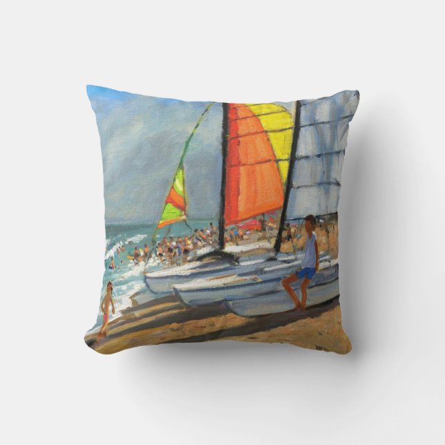 Segelboote Garrucha Spanien Kissen (Vorderseite)