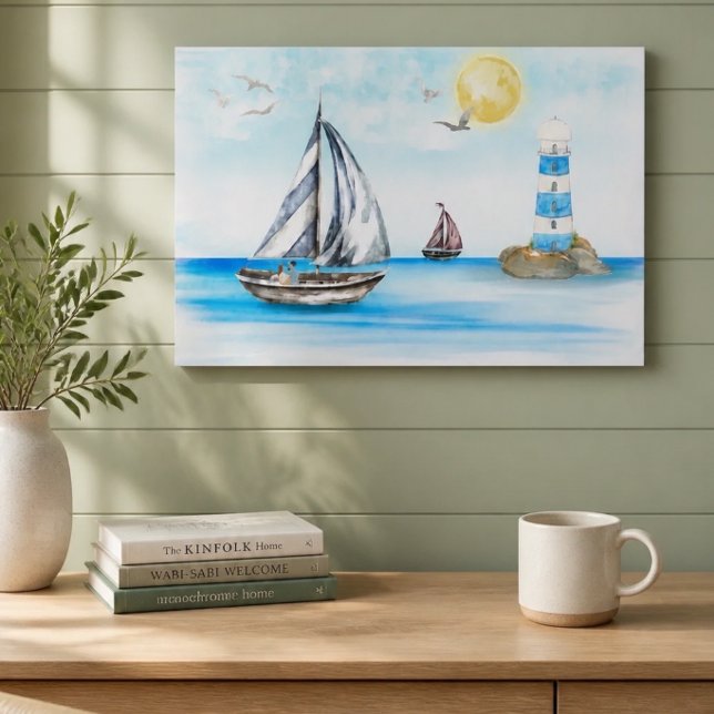 Segelboote im blauen Ozean Poster (Von Creator hochgeladen)