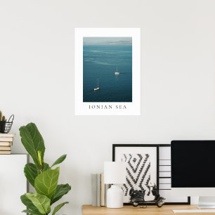 Segelboote im Ionischen Meer, nahe Corfu Poster