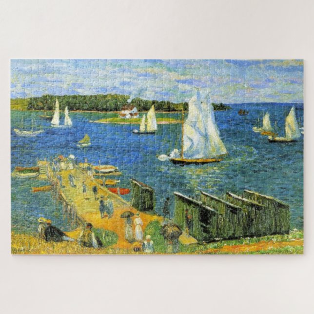 Segelboote im Sommer in der Mahone Bay in Kanada (Horizontal)