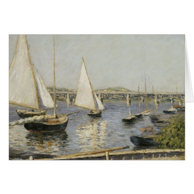 Segelboote in Argenteuil von Gustave Caillebotte (Vorderseite (Horizontal))