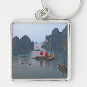 Segelboote in der Ha-Long-Bucht - Vietnam, Asien Schlüsselanhänger