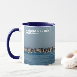 Segelboote in der Marina - Marina del Rey, CA Tasse