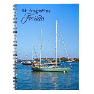 Segelboote in der Matanzas-Bucht St. Augustine Flo Notizblock
