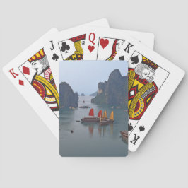 Segelboote in Ha Long Bay - Vietnam, Asien Spielkarten