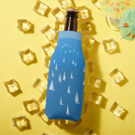 Segelboote in tiefblauem Meer - Regatta Sailboote Flaschenkühler