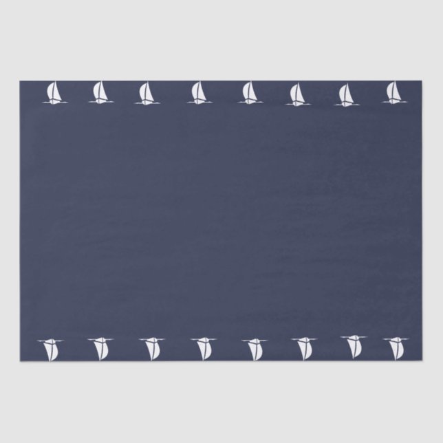 Segelboote Seidenpapier (Vorderseite)