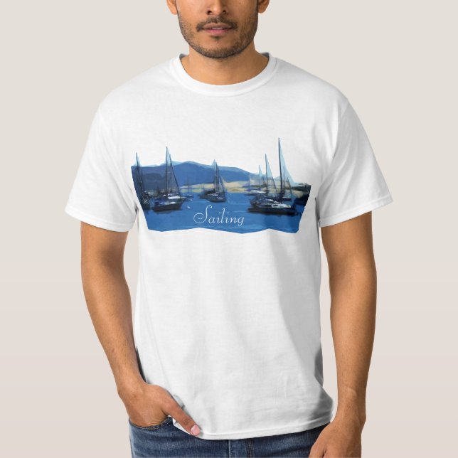 Segelboote T-Shirt (Vorderseite)