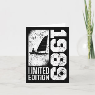 Segelboote Vintag 1989 Geburtstag Ding Karte